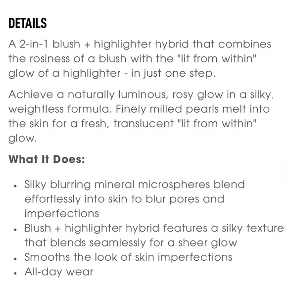 Bareminerals Gen Nude Highlighting Blush Rose Glow - Picture 16 of 16